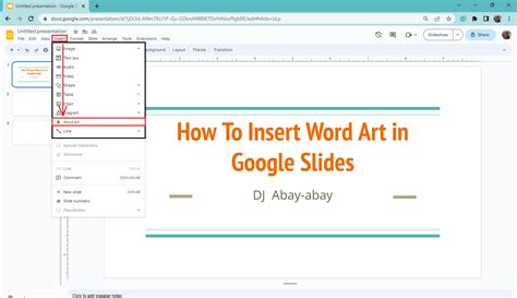 how to curve word art in google slides and enhance your presentation's visual appeal