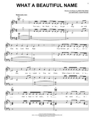 what a beautiful name piano sheet music How does the title What a beautiful name relate to the concept of naming conventions in literature and music?